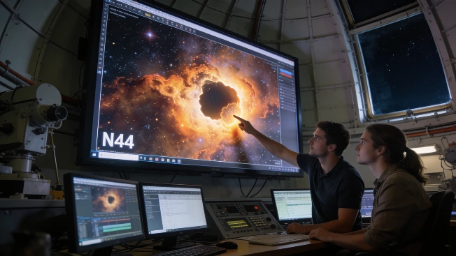 Hubble Reveals Giant Superbubble Structure in Large Magellanic Cloud Science.Report