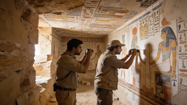 New Kingdom Tomb With Painted Walls Found at Sheikh Abd el-Qurna Scince.Report