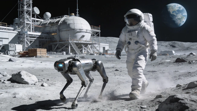China Plans Lunar Base with Quadruped Robots for 2035 Deployment Science.Report
