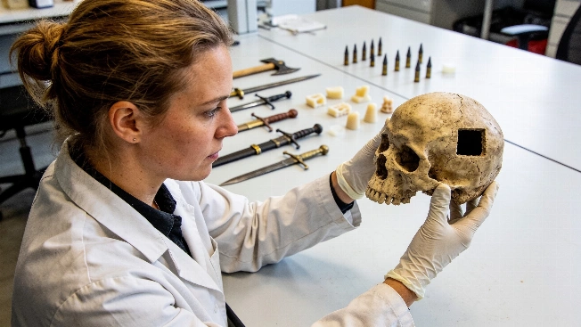 Medieval Skull Injuries at Visby Linked to Spiked Club Weapons Science.Report