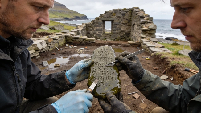 Rare Runestone and Christian Artifacts Found at Medieval Faroe Islands Site Science.Report