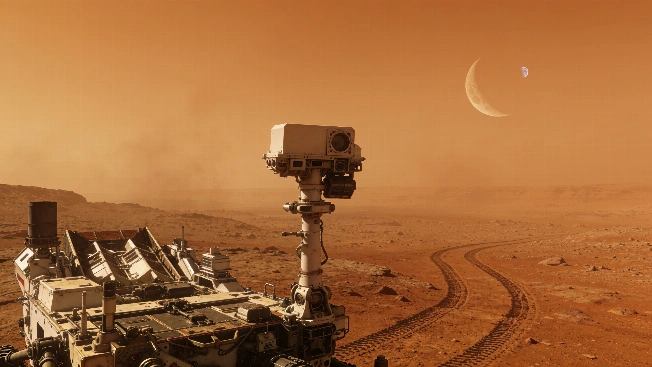 Perseverance Rover Captures Earth Passing Behind Mars' Moon Phobos Science.Report