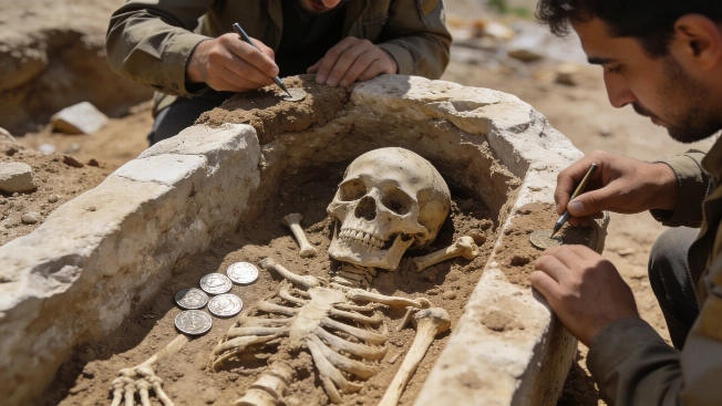 Aspendos Grave Yields Ancient Skeleton and Wrestler Coins Science.Report