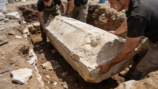 Sealed Roman-Era Sarcophagus Excavated Intact in Cavtat, Croatia Science.Report