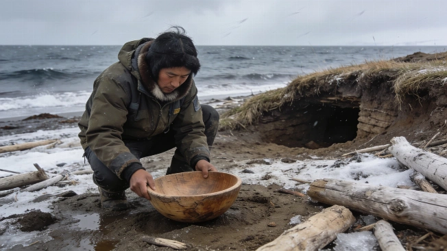 Storm Erosion Exposes Yup'ik Heritage at Nunalleq Science.Report