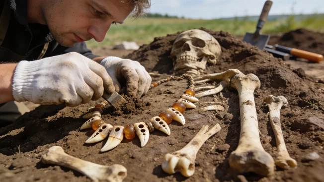 5,000-Year-Old Tooth Necklace Burial Sheds Light on Corded Ware Poland Science.Report