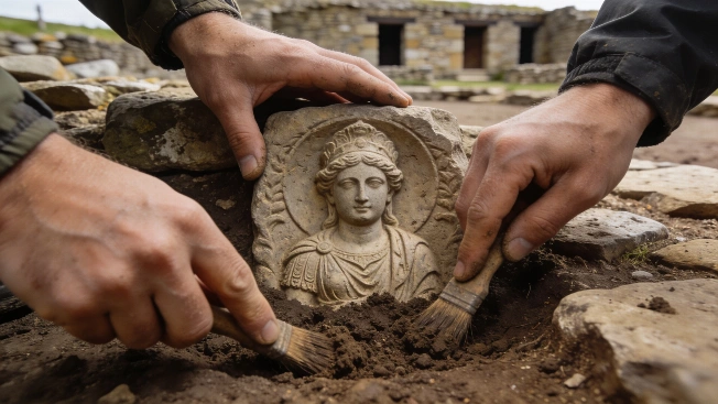 Roman Protective Deity Relief Found Beneath Vindolanda Barracks Scince.Report